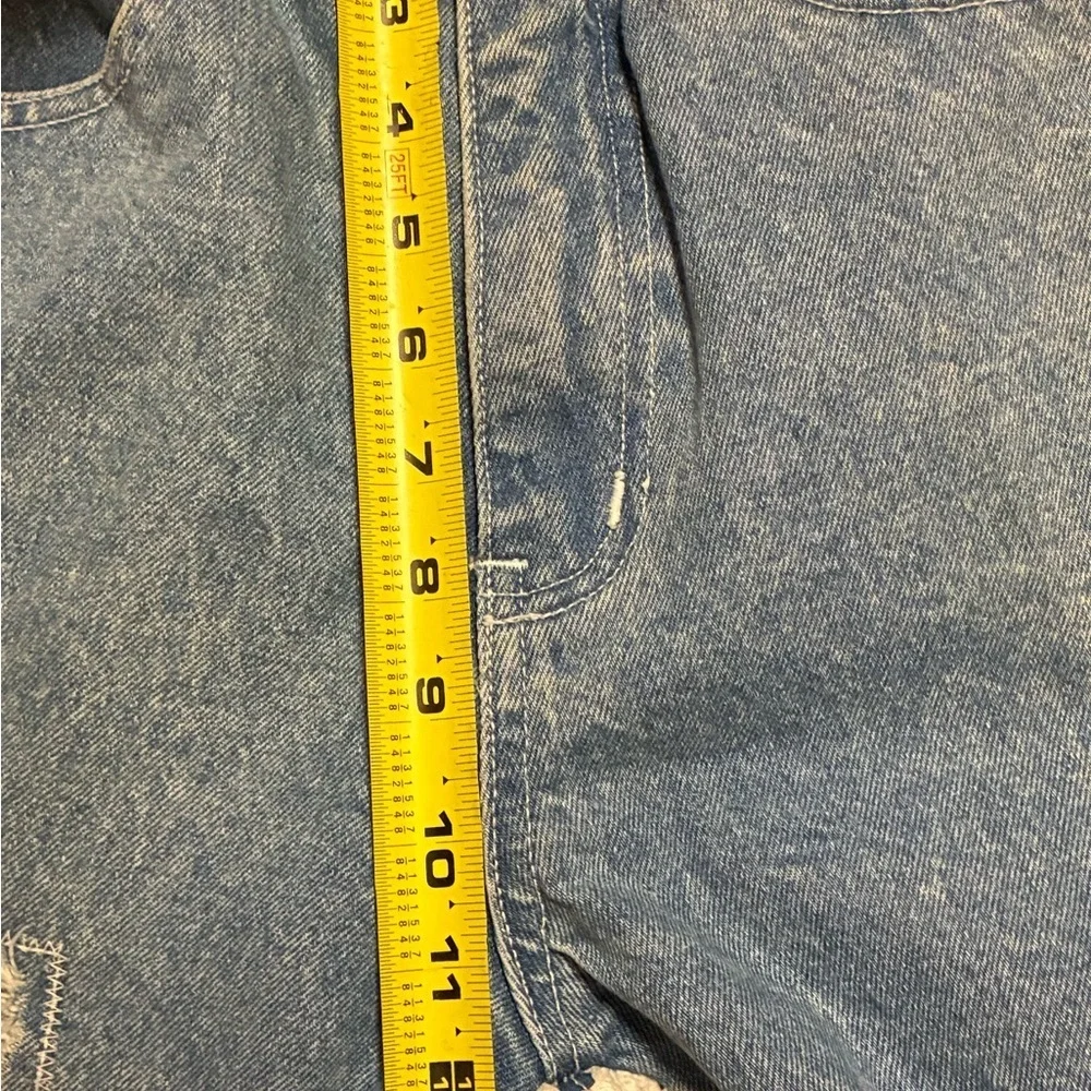 Vintage 90s Zip Code High Waist Lace Patchwork Jeans Size 9/10 Boho Chic - Picture 6 of 16